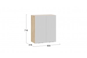 Кухонный гарнитур Кимберли №1 320 см Дуб Крафт золотой, Сноу