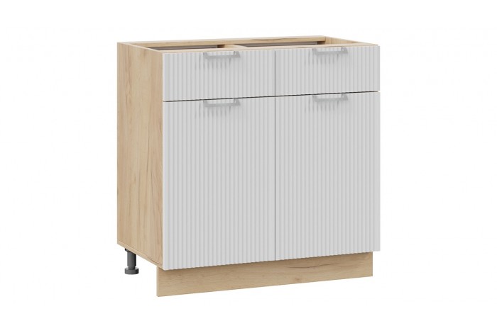 Кухонный гарнитур «Кимберли» №1 320 см Дуб Крафт золотой, Сноу