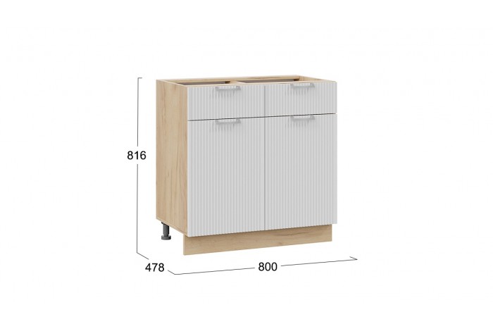 Кухонный гарнитур «Кимберли» №1 320 см Дуб Крафт золотой, Сноу