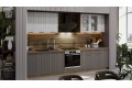 Кухонный гарнитур «Кимберли» №2 310 см Дуб Крафт золотой, Сноу, Муссон
