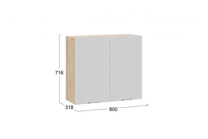 Кухонный гарнитур «Кимберли» №2 310 см Дуб Крафт золотой, Сноу, Муссон