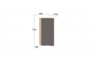 Кухонный гарнитур Кимберли №3 320 см Дуб Крафт золотой, Муссон