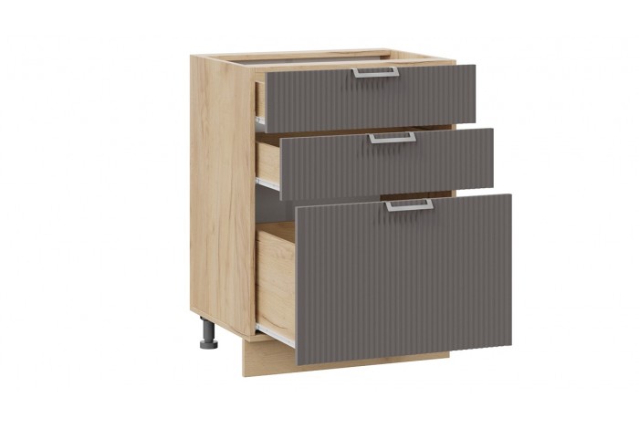 Кухонный гарнитур «Кимберли» №3 320 см Дуб Крафт золотой, Муссон