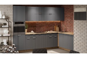 Кухонный гарнитур Кимберли №5 Дуб Крафт золотой, Титан