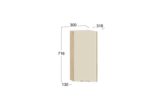 Кухонный гарнитур «Кимберли» №6 Дуб Крафт золотой, Крем