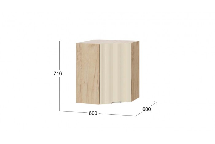 Кухонный гарнитур «Кимберли» №6 Дуб Крафт золотой, Крем