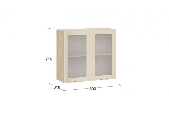 Кухонный гарнитур «Кимберли» №6 Дуб Крафт золотой, Крем