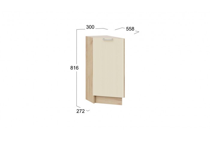 Кухонный гарнитур «Кимберли» №6 Дуб Крафт золотой, Крем