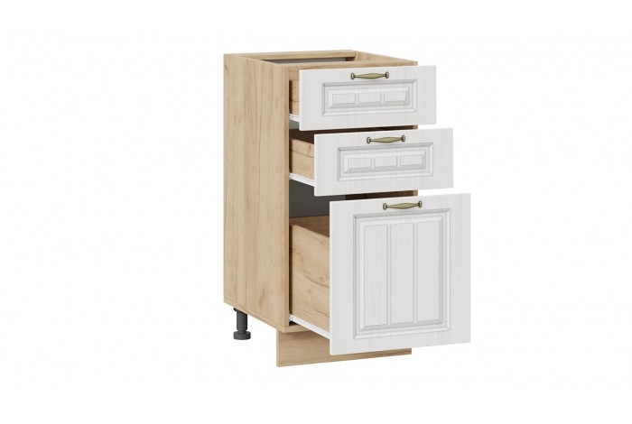 Кухонный гарнитур «Лина» длиной 100 см Дуб Крафт золотой, Белый