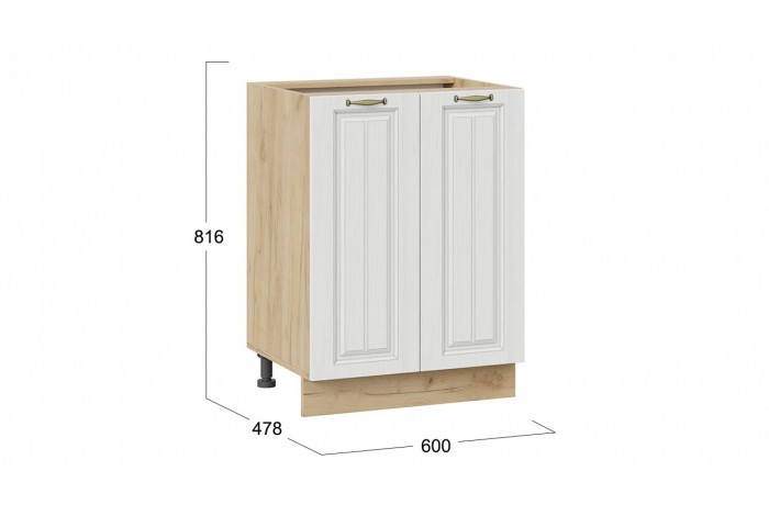 Кухонный гарнитур «Лина» длиной 120 см Дуб Крафт золотой, Белый