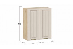 Кухонный гарнитур Лина длиной 120 см Дуб Крафт золотой, Крем