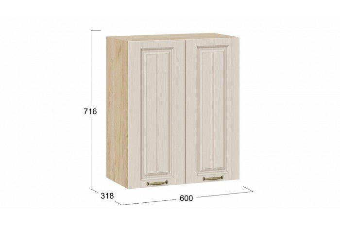 Кухонный гарнитур «Лина» длиной 120 см Дуб Крафт золотой, Крем