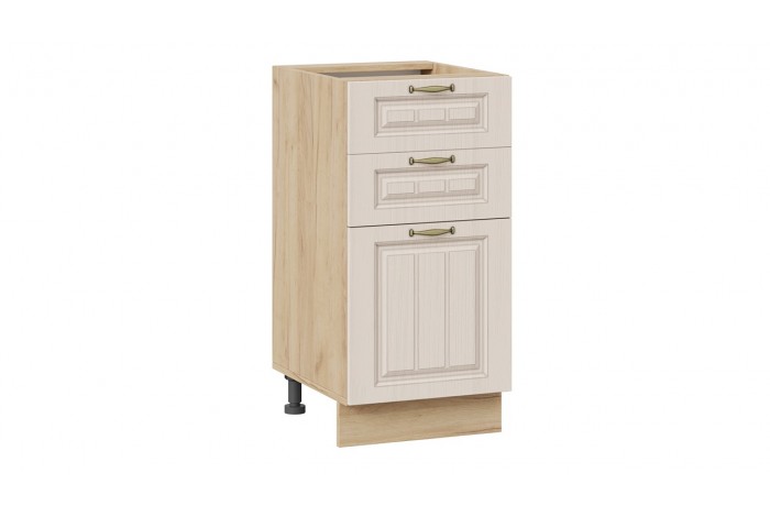 Кухонный гарнитур «Лина» длиной 160 см Дуб Крафт золотой, Крем