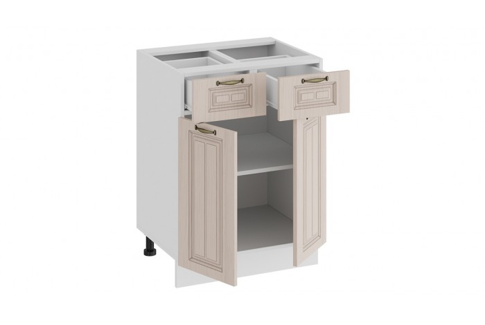 Кухонный гарнитур «Лина» длиной 160 см Белый, Крем