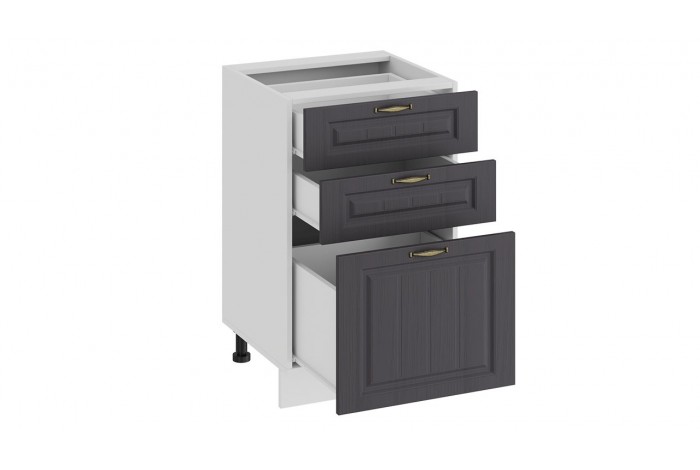 Кухонный гарнитур «Лина» длиной 150 см Белый, Графит