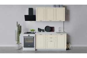 Кухонный гарнитур Лина длиной 150 см Белый, Крем