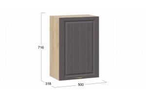 Кухонный гарнитур Лина длиной 150 см Дуб Крафт золотой, Графит