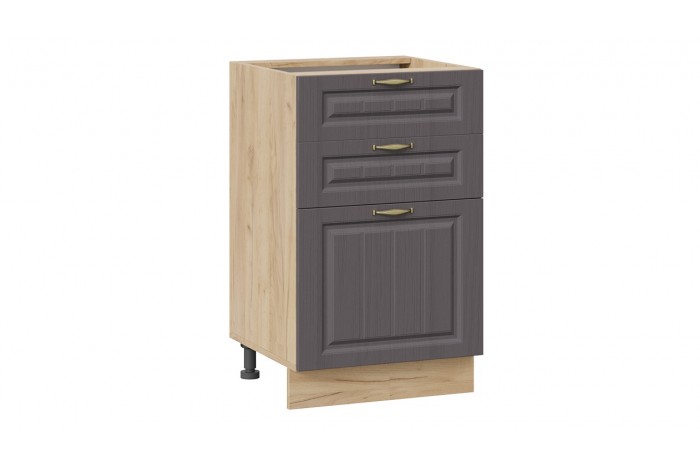 Кухонный гарнитур «Лина» длиной 150 см Дуб Крафт золотой, Графит