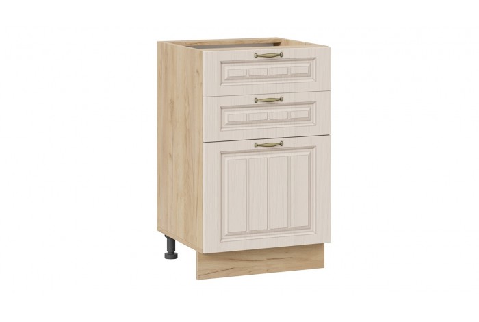 Кухонный гарнитур «Лина» длиной 150 см Дуб Крафт золотой, Крем