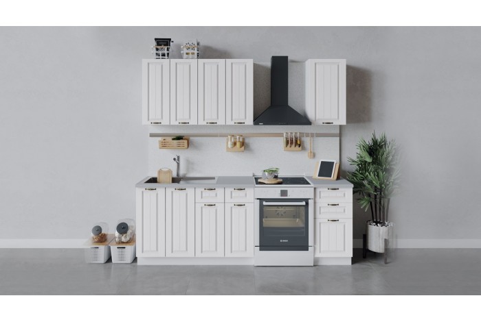 Кухонный гарнитур «Лина» длиной 160 см Белый