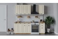 Кухонный гарнитур «Лина» длиной 160 см Дуб Крафт золотой, Крем