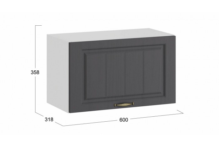 Кухонный гарнитур «Лина» длиной 160 (100) см Белый, Графит