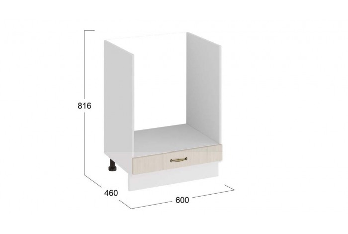Кухонный гарнитур «Лина» длиной 160 см со шкафом НБ Белый, Крем