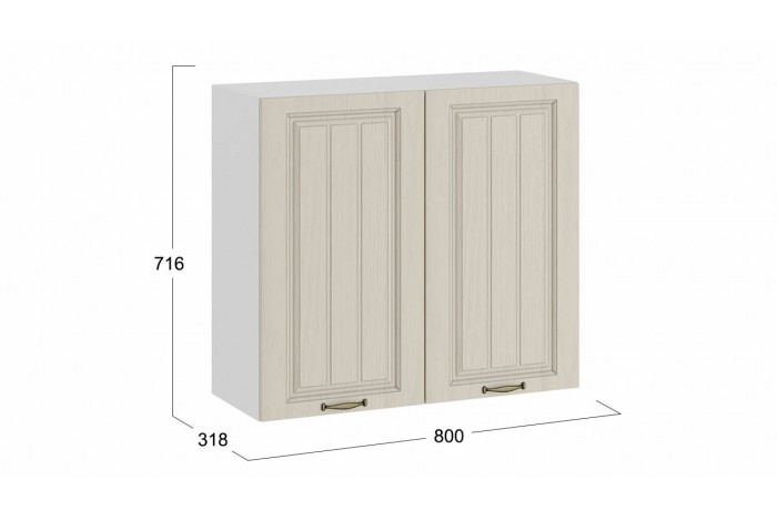 Кухонный гарнитур «Лина» длиной 200 см Белый, Крем