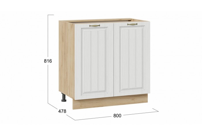 Кухонный гарнитур «Лина» длиной 180 см Дуб Крафт золотой, Белый