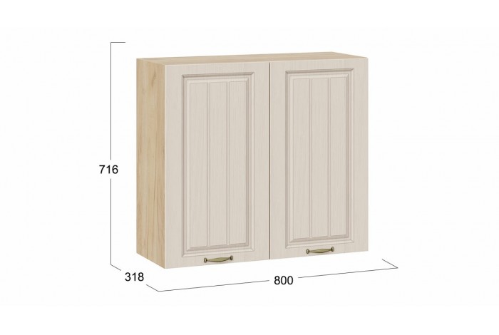 Кухонный гарнитур «Лина» длиной 180 см Дуб Крафт золотой, Крем