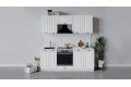 Кухонный гарнитур «Лина» длиной 200 см со шкафом НБ Белый