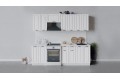 Кухонный гарнитур «Лина» длиной 240 (180) см Белый
