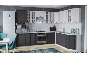 Кухонный гарнитур Лина №2 Белый, Графит
