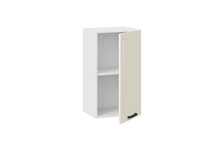 Кухонный гарнитур «Лорас» длиной 100 см Белый, Холст брюле, Холст латте