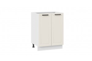 Кухонный гарнитур Лорас длиной 180 см со шкафом НБ Белый, Холст брюле