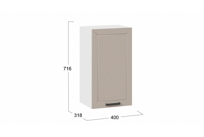 Кухонный гарнитур «Лорас» длиной 180 см Белый, Холст латте