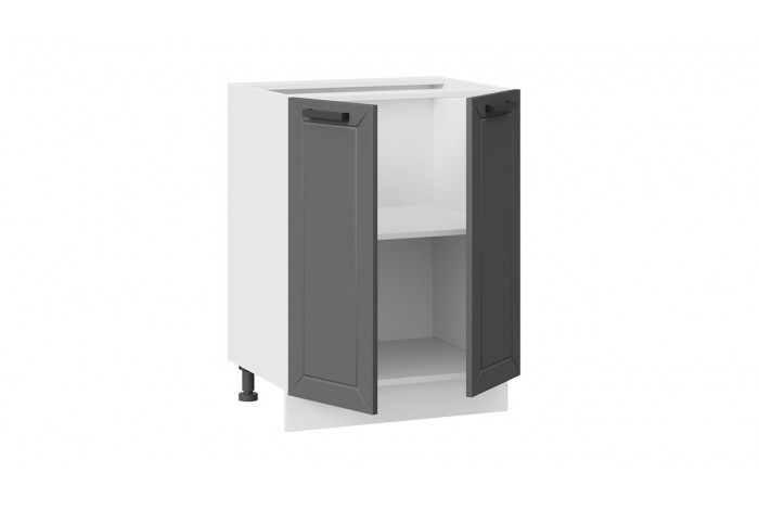 Кухонный гарнитур «Лорас» длиной 220 (160) см Белый, Холст Вулкан