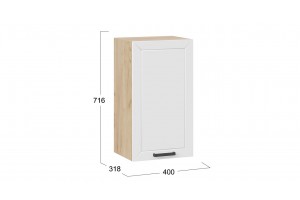 Кухонный гарнитур Лорас длиной 100 см Дуб Крафт золотой, Холст Белый