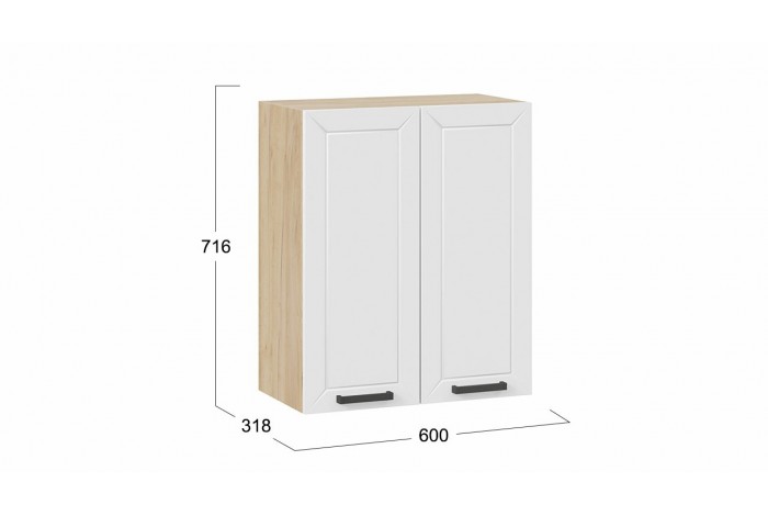 Кухонный гарнитур «Лорас» длиной 160 см Дуб Крафт золотой, Холст Белый, Холст Вулкан