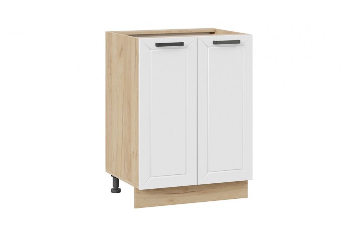 Кухонный гарнитур «Лорас» длиной 160 (100) см Дуб Крафт золотой, Холст Белый