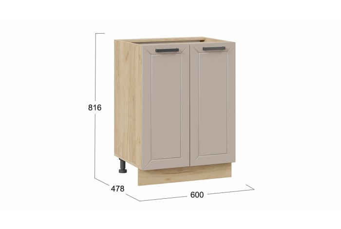 Кухонный гарнитур «Лорас» длиной 160 (100) см Дуб Крафт золотой, Холст латте