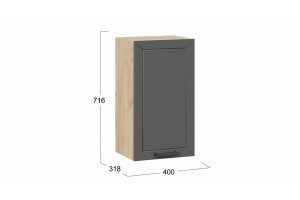 Кухонный гарнитур Лорас длиной 100 см Дуб Крафт золотой, Холст Вулкан