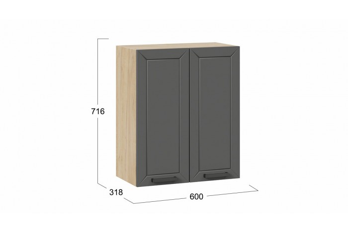 Кухонный гарнитур «Лорас» длиной 100 см Дуб Крафт золотой, Холст Вулкан