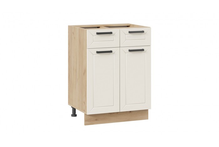 Кухонный гарнитур «Лорас» длиной 160 см Дуб Крафт золотой, Холст брюле