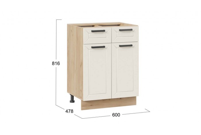 Кухонный гарнитур «Лорас» длиной 160 см Дуб Крафт золотой, Холст брюле