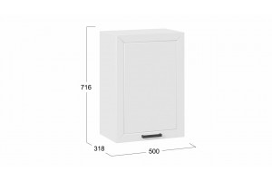 Кухонный гарнитур Лорас длиной 150 см Белый, Холст Белый