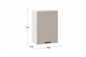 Кухонный гарнитур Лорас длиной 150 см Белый, Холст латте