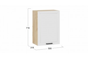 Кухонный гарнитур Лорас длиной 150 см Дуб Крафт золотой, Холст Белый, Холст Вулкан