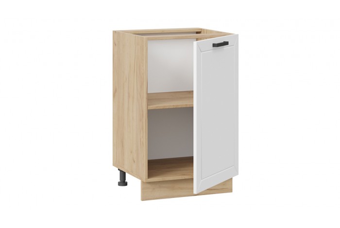 Кухонный гарнитур «Лорас» длиной 150 см Дуб Крафт золотой, Холст Белый