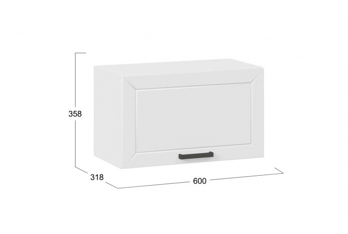 Кухонный гарнитур «Лорас» длиной 160 (100) см Белый, Холст Белый